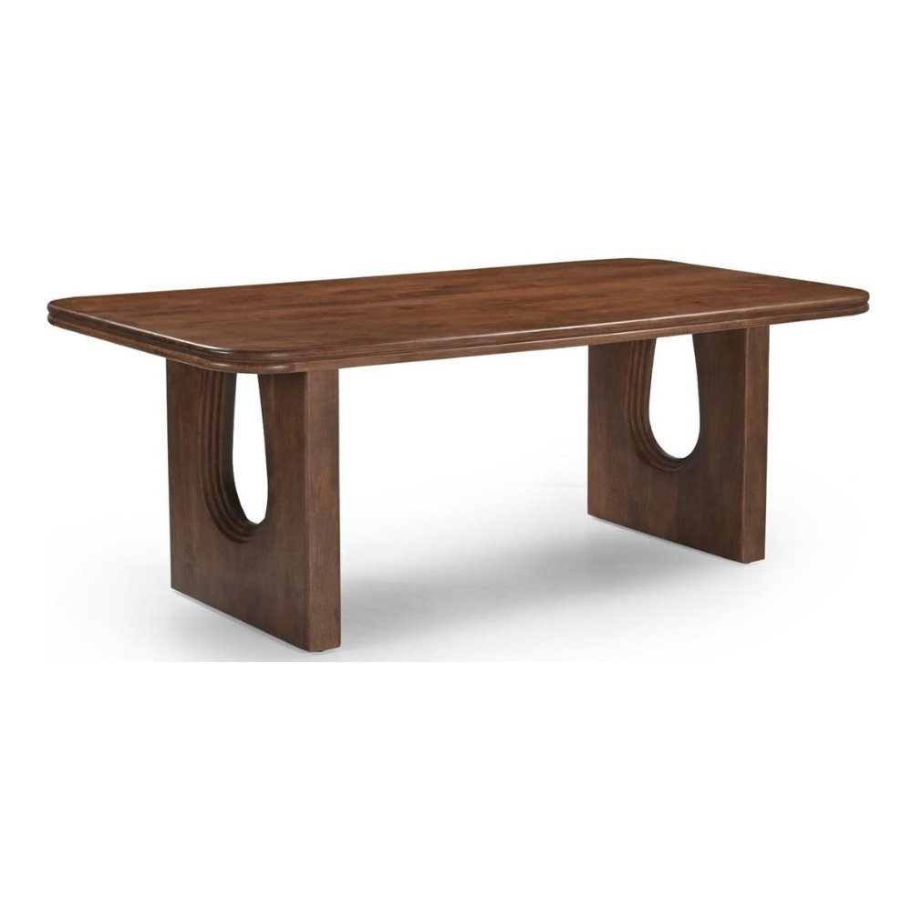 14 Mango Wood Brown Dining Table - Image 1