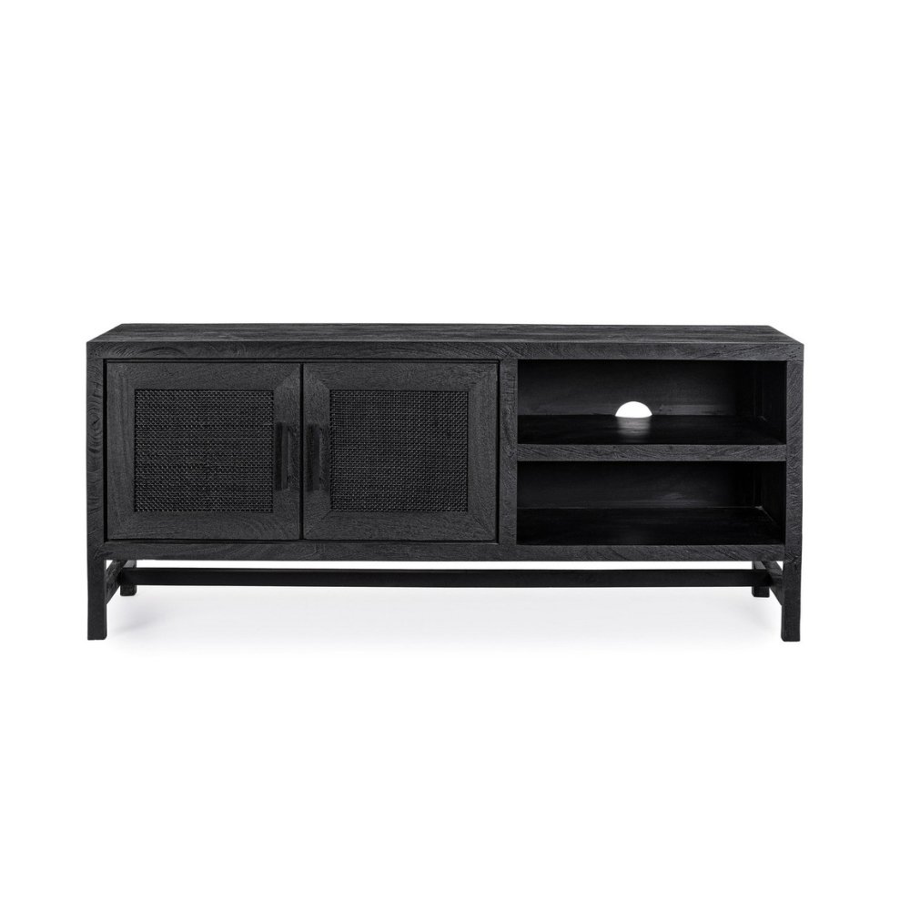 18 Black Sandblasted T.V Unit - Image 1