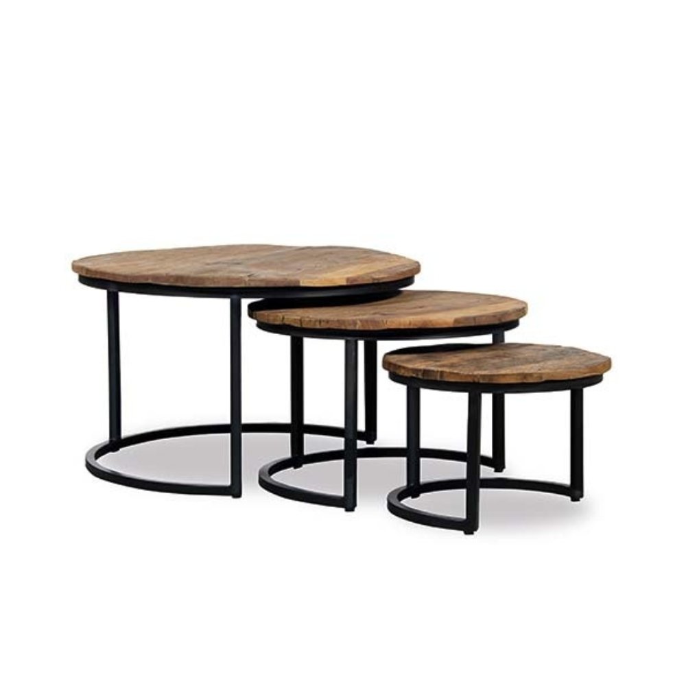 Sleeper Wood Set of 3 Coffee Table - Image 1