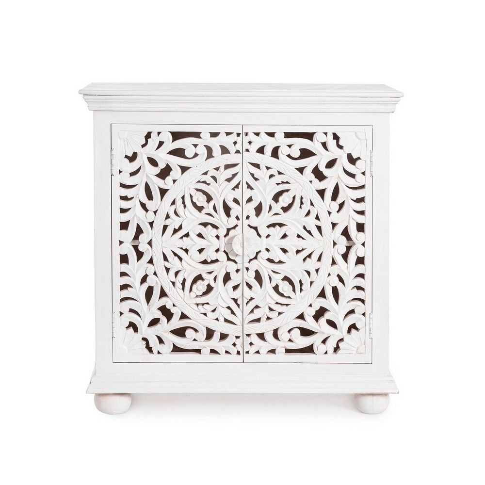 White Carving Cabinet - Image 1