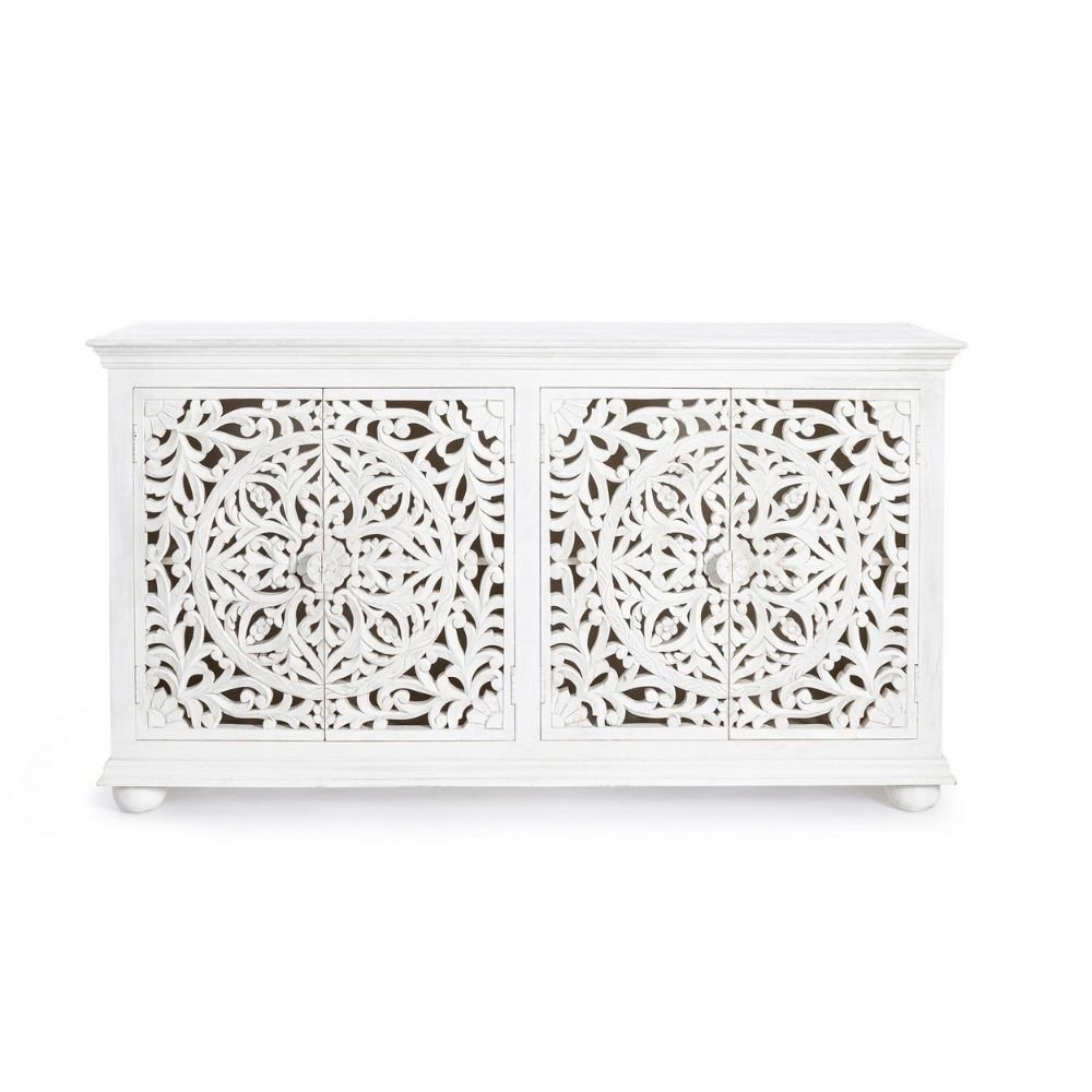 White Carving Sideboard - Image 1