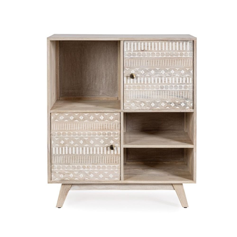 Light White Carving Cabinet - Image 1