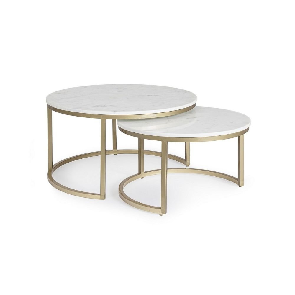White Marble Coffee Table - Image 1