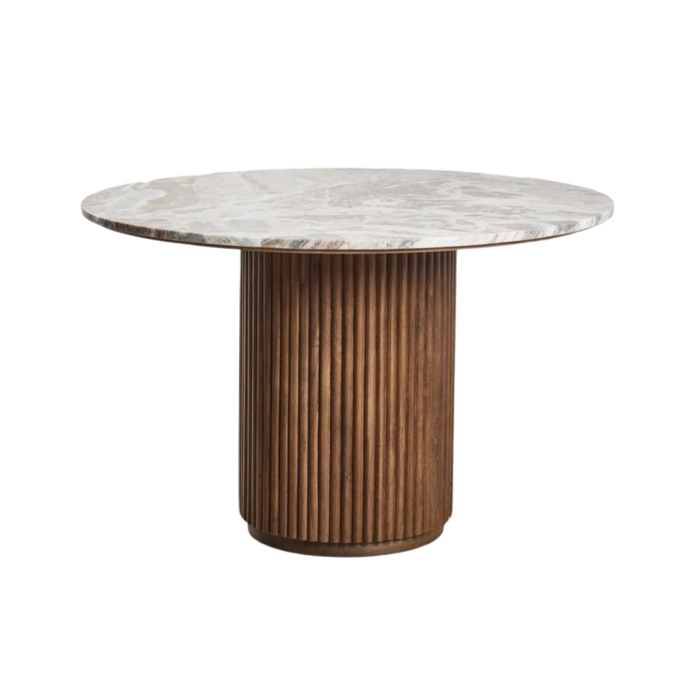 SE-16617 Marble Top Round Dining Table - Image 1